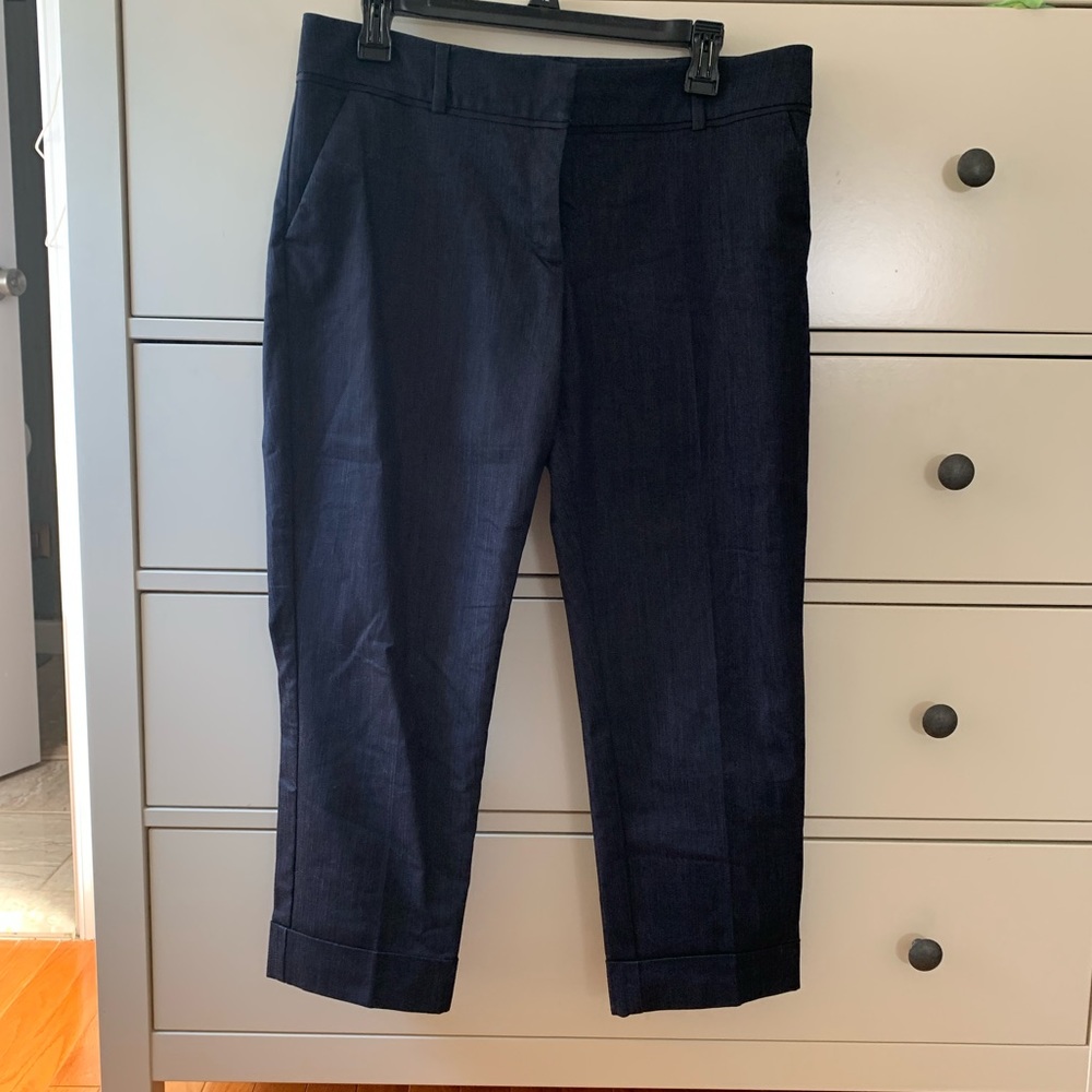 New York & Company Chambray Crop Pants